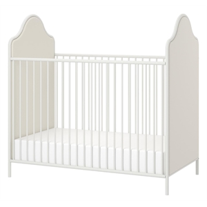 little seeds contemporary piper upholstered convertible cream metal crib