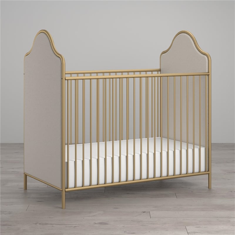 Gold iron crib best sale