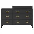 Little Seeds Modern Monarch Hill Hawken Wood Changing Table Topper in Black