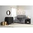 Little Seeds Modern Monarch Hill Hawken Wood 3 Drawer Changing Table in Black