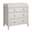 Little Seeds Modern Monarch Hill Poppy Wood 3 Drawer Changing Table in Off-White
