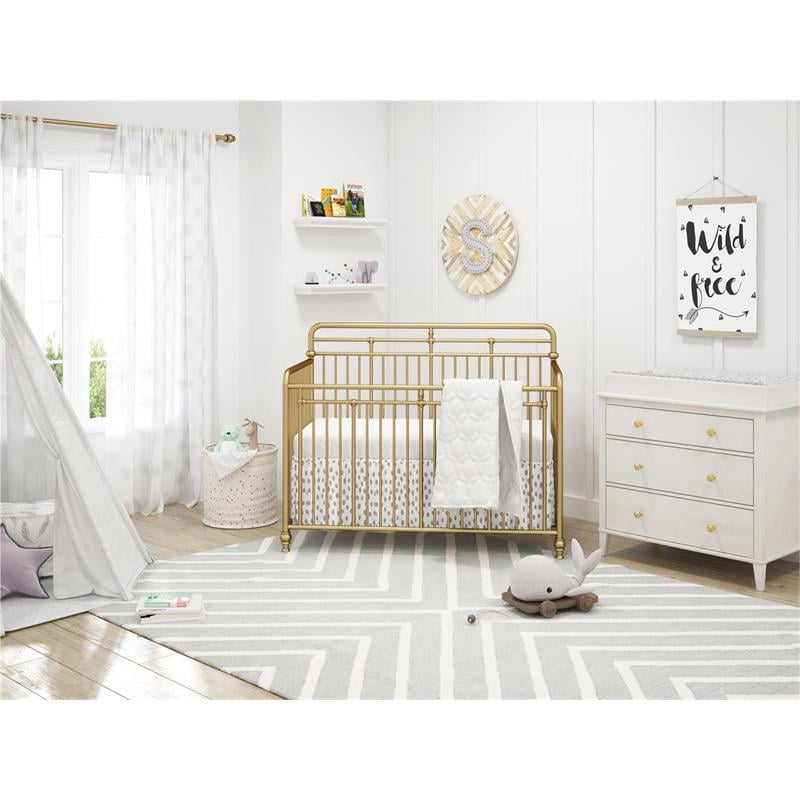 Little Seeds Modern Monarch Hill Poppy Wood Changing Table Topper in Off-White