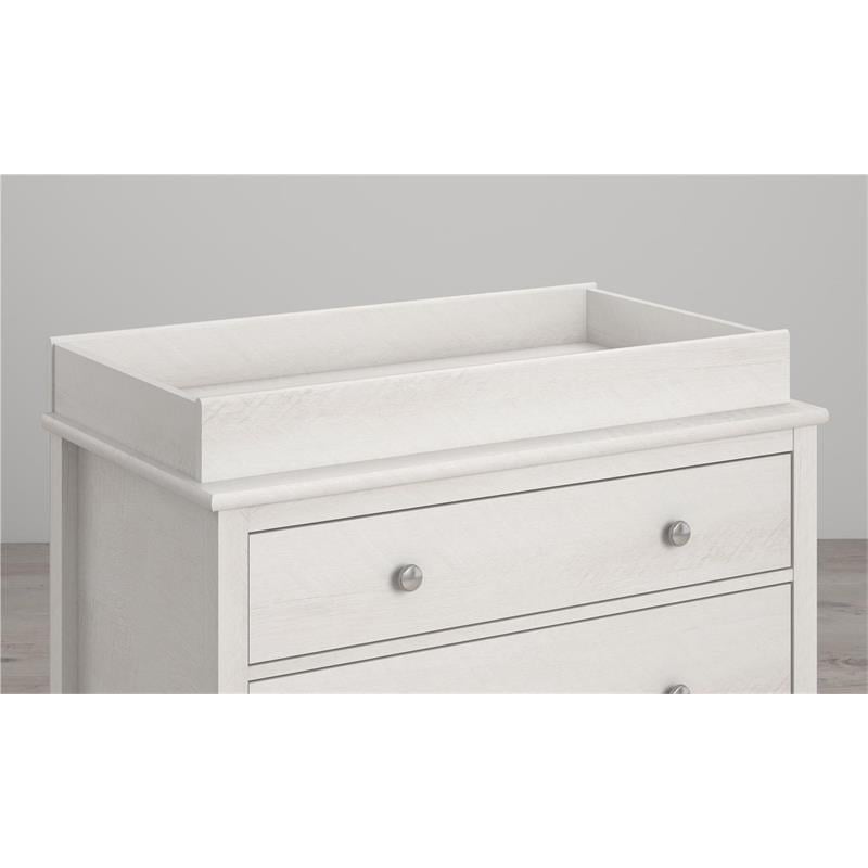 Little Seeds Modern Monarch Hill Poppy Wood Changing Table Topper in Off-White