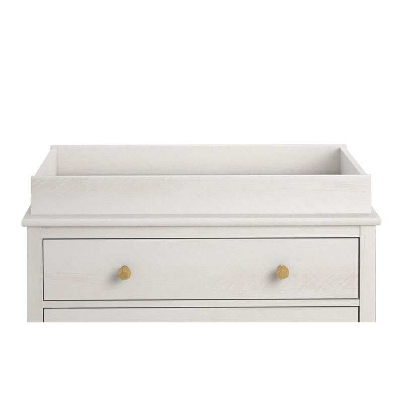 Little Seeds Modern Monarch Hill Poppy Wood Changing Table Topper in Off-White