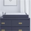 Little Seeds Transitional Monarch Hill Haven Navy Wood Changing Table Topper