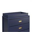 Little Seeds Transitional Monarch Hill Haven Navy Wood Changing Table Topper