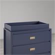 Little Seeds Transitional Monarch Hill Haven Navy Wood Changing Table Topper