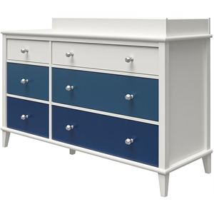 little seeds monarch hill poppy wood 6 drawer changing table in blue