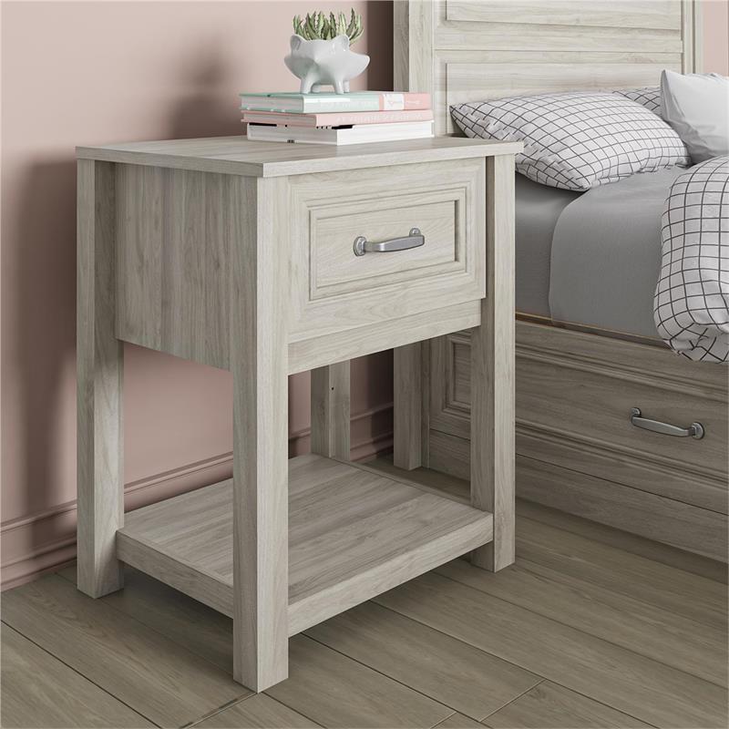 Little Seeds Sierra Ridge Levi Kids Nightstand in Light Walnut