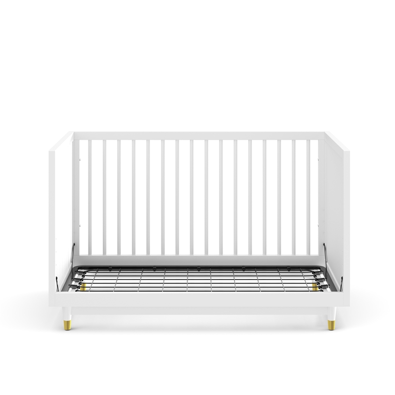 Little Seeds Aviary 3-in-1 Crib with Adjustable Mattress Height in White
