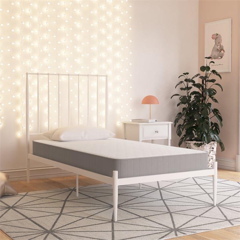 Little Seeds Moonglow 6 Inch Reversible Innerspring Mattress in a Box Twin Size