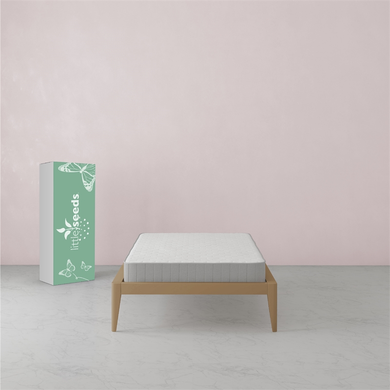 Little Seeds Moonglow 6 Inch Reversible Innerspring Mattress in a Box Twin Size