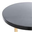 Maklaine Iron and Marble Accent Table in Gold and Black