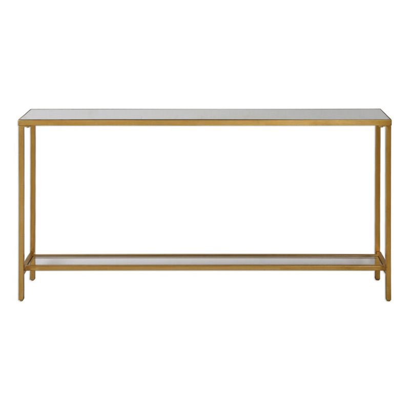 Maklaine Console Table in Gold
