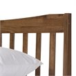 Maklaine Rubberwood Walnut Brown Platform Bed Rectangular Tapered Legs Queen 40.95