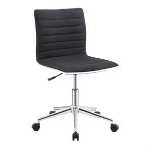 maklaine sleek office chair in black and chrome