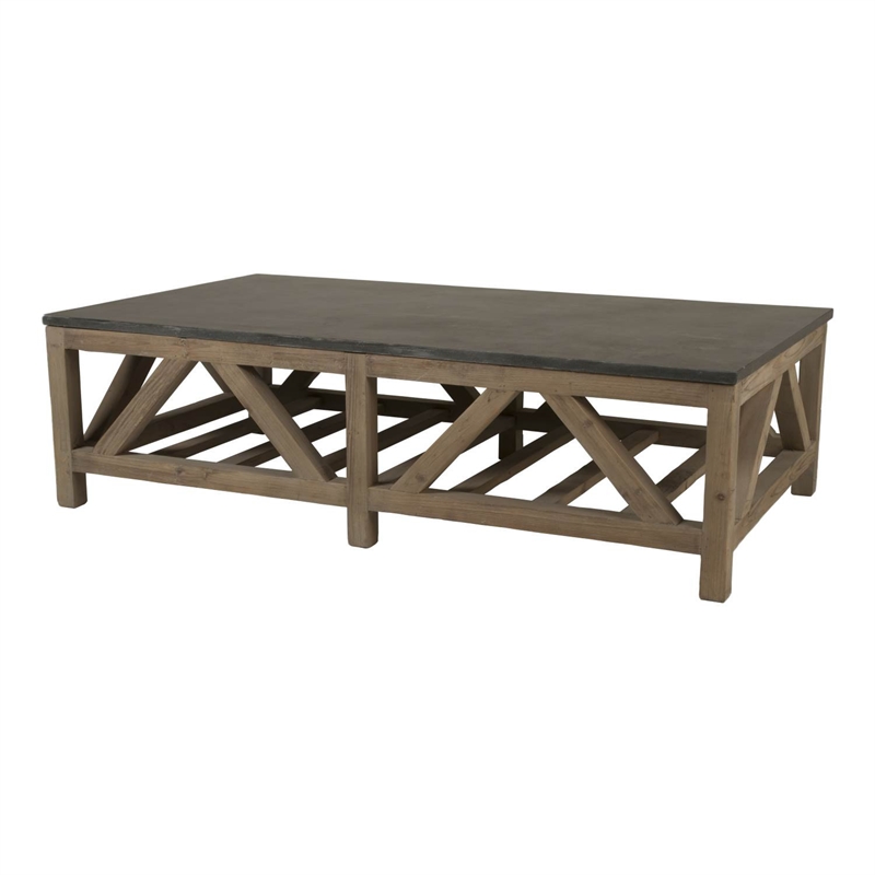 Maklaine Stone Top Coffee Table In Smoke Gray And Blue Mk 1854716 - Stone Top Coffee Table Rectangle Maklaine Stone Top Coffee Table In Smoke Gray And Blue Mk 1854716 - Stone Top Coffee Table Rectangle