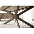 Maklaine Dining Table in Ash Gray and Distressed Black