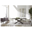 Maklaine Dining Table in Ash Gray and Distressed Black