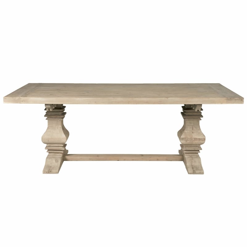 Maklaine Extendable Dining Table in Smoke Gray