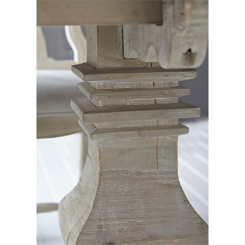 Maklaine Extendable Dining Table in Smoke Gray