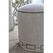 Maklaine Nailhead Ottoman in Bisque