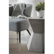 Maklaine Hexagon Accent Table in Slate Gray