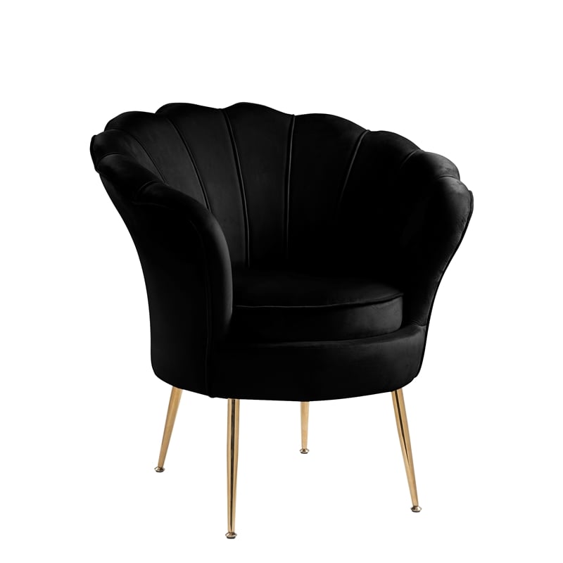 Scallop velvet chair hot sale