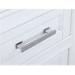 Maklaine Solid Birch Hardwood White Double Vanity Rectangular Soft Close Doors 84
