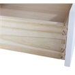 Maklaine Solid Birch Hardwood White Double Vanity Rectangular Soft Close Doors 84