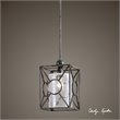 Maklaine Metal Pendant in Rust Black