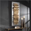 Maklaine Metal Wall Decor in Antique Gold