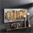 Maklaine Metal Wall Decor in Antique Gold