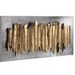 Maklaine Metal Wall Decor in Antique Gold
