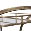 Maklaine Serving Cart in Antique Gold