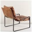 Maklaine Leather Chair in Cocoa Brown