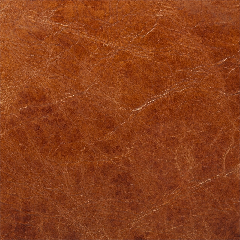 Maklaine Leather Chair in Cocoa Brown