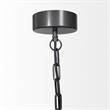 Maklaine Bead Bowl-Style 4 Bulb Chandelier in Black