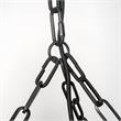 Maklaine Bead Bowl-Style 4 Bulb Chandelier in Black