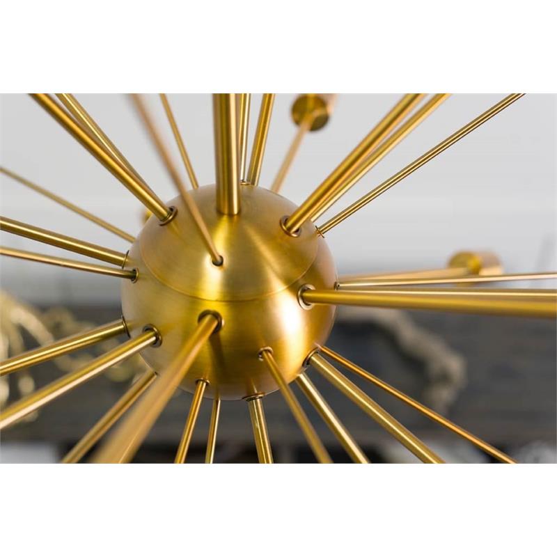 Maklaine 20 Bulb Chandelier in Gold