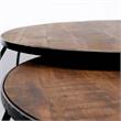 Maklaine Wood Nesting Coffee Tables in Brown (Set of 2)