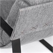 Maklaine Fabric Upholstered and Iron Base Armchair in Gray/Matte Black