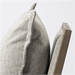 Maklaine Fabric Upholstered Accent Chair in Frost Gray