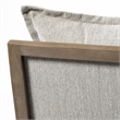 Maklaine Fabric Upholstered Accent Chair in Frost Gray