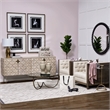 Maklaine 4 Cabinet Door Sideboard in Gold