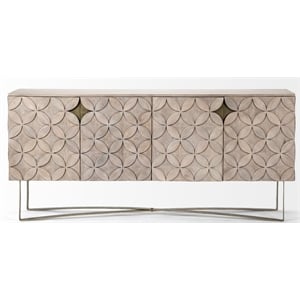 Maklaine 4 Cabinet Door Sideboard in Gold