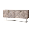 Maklaine 4 Cabinet Door Sideboard in Gold