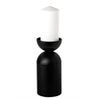 Maklaine Metal Decorative Table Candle Holder in Black