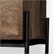 Maklaine Wood Seated Hall Tree with Storage in Brown