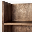 Maklaine Wood Seated Hall Tree with Storage in Brown